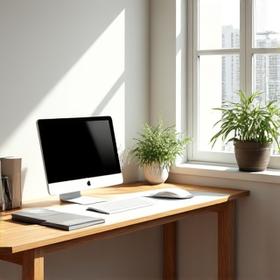 미니멀하고 정돈된 집중하기 좋은 서재 공간